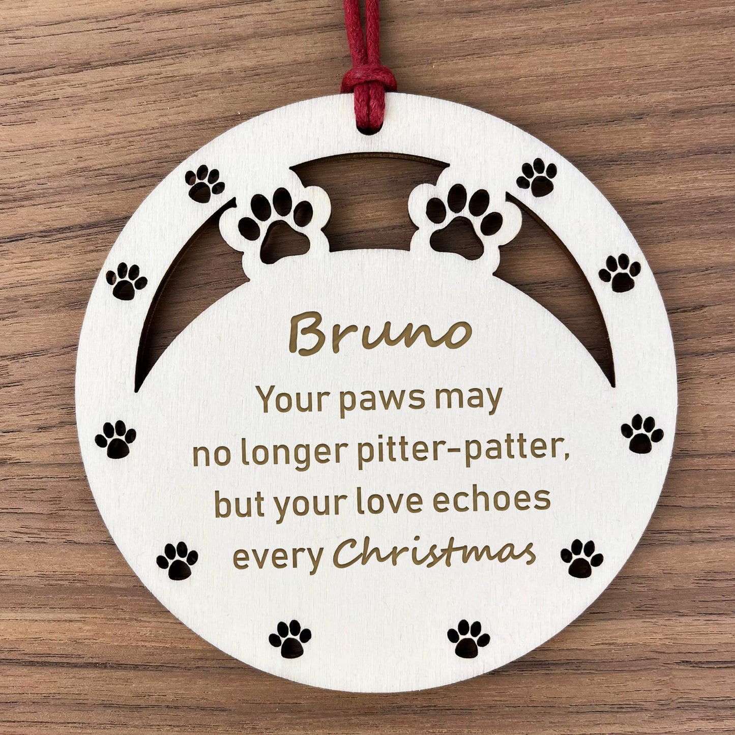 Personalised Pet Memorial Christmas Ornaments Dog Memorial Gifts