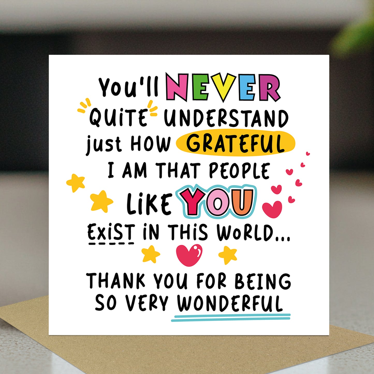 Appreciation Card For Friends Teachers Colleagues Volunteers