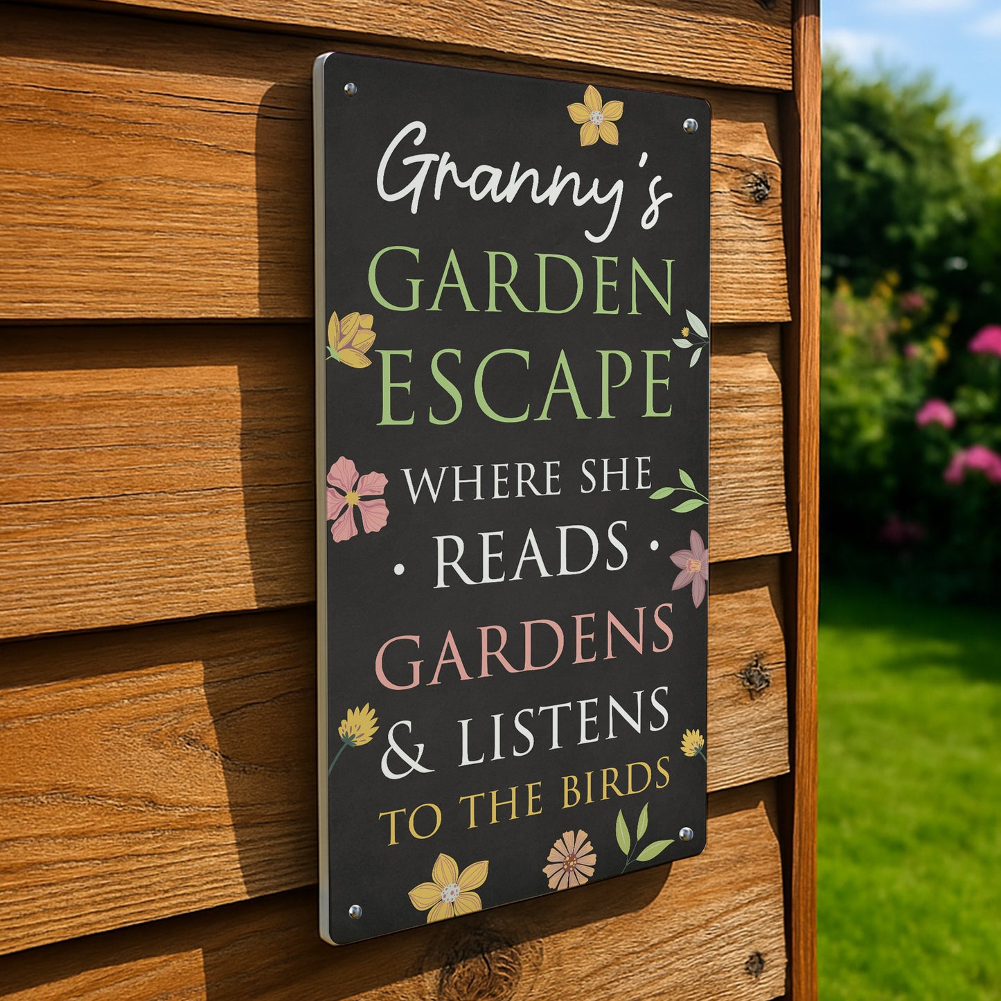 Personalised Garden Sign For Outside GARDEN ESCAPE Sign For Gard