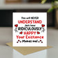 Romantic Card Your Existence Makes Me Happy Birthday Valentines