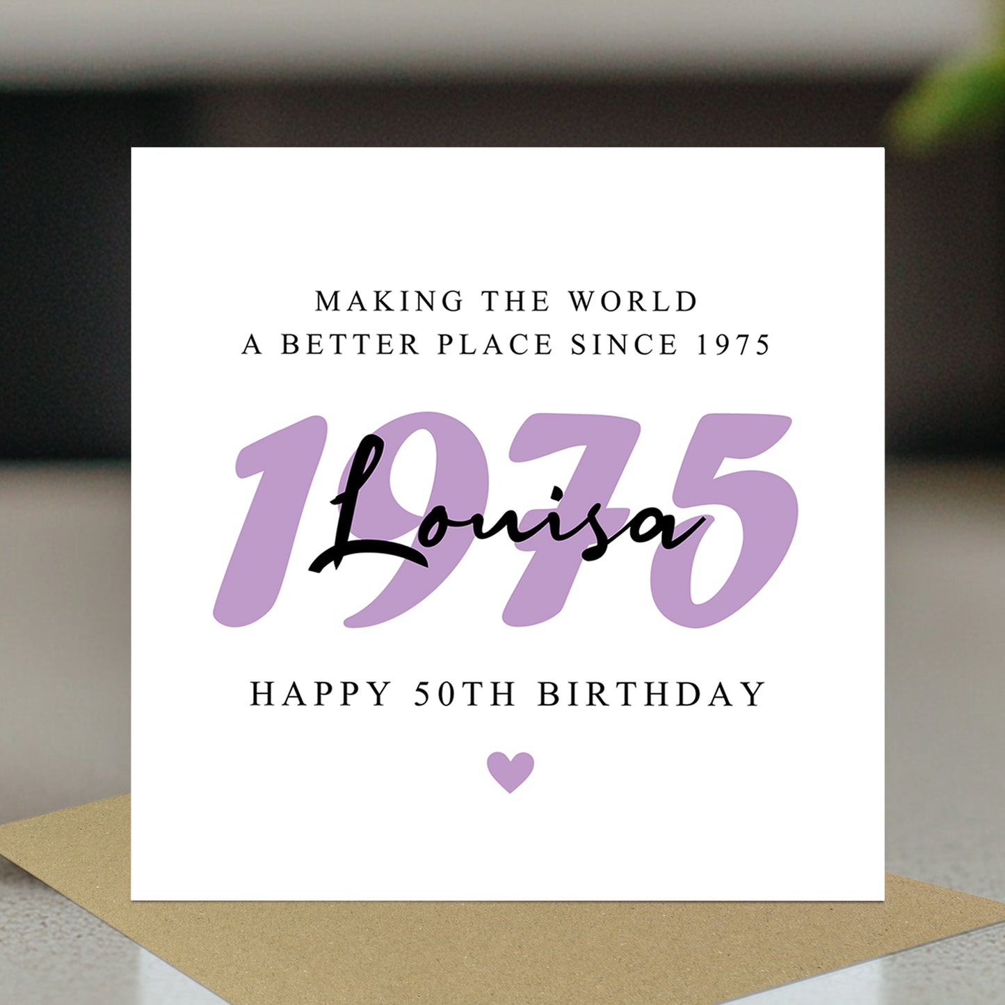 Personalised 50th Birthday Card For Mum Nan Nanny Grandma