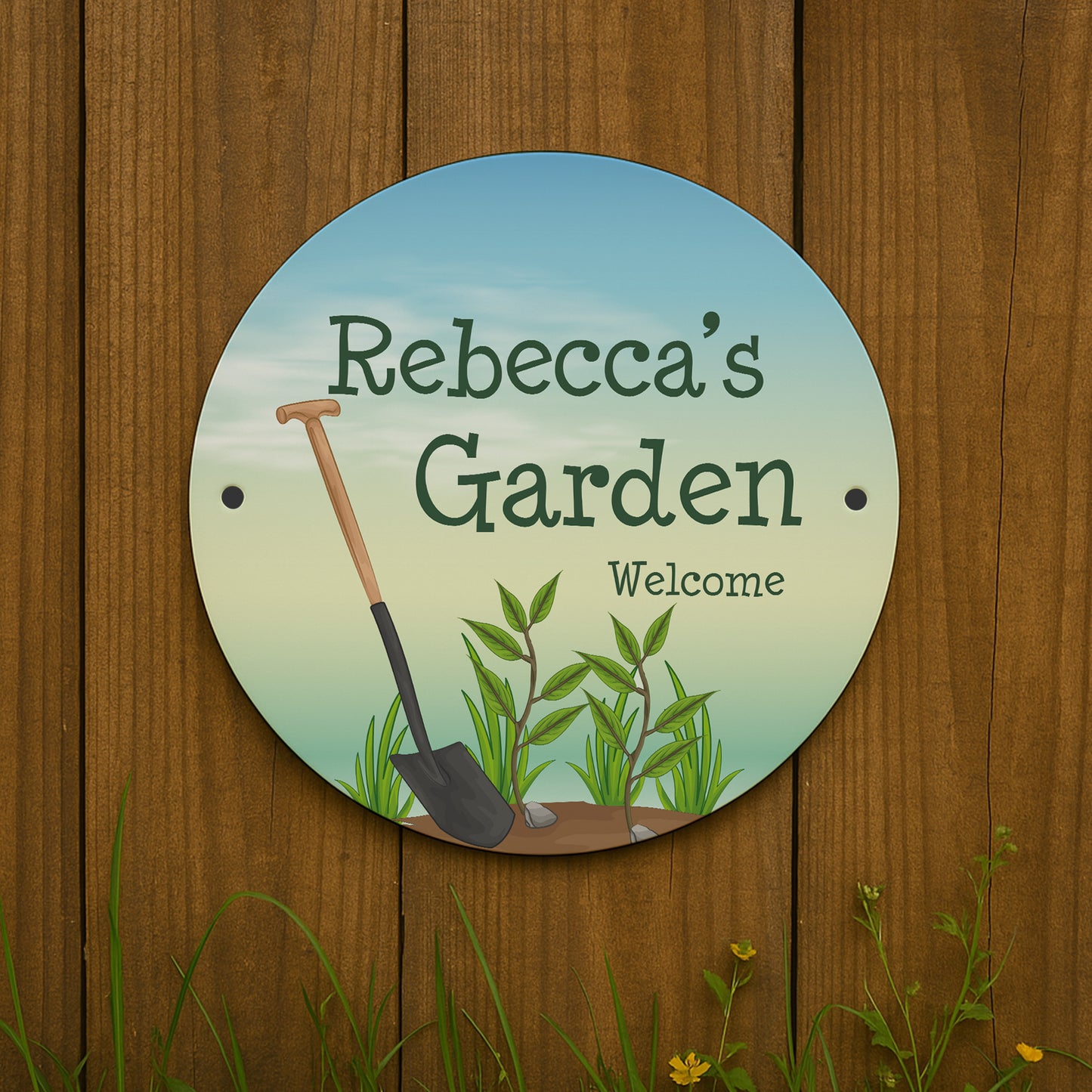 Personalised Novelty Garden Sign For Outside Garden Plaque