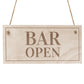 Wooden Bar Open Hanging Sign Home Bar Signs Man Cave Decor