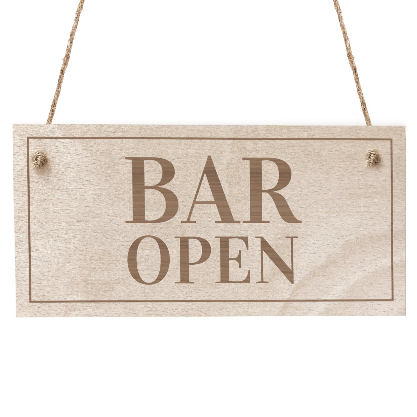 Wooden Bar Open Hanging Sign Home Bar Signs Man Cave Decor
