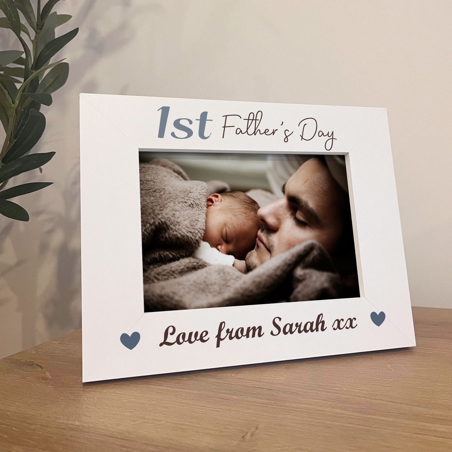 First Fathers Day Gift For Dad Daddy Personalised Photo Frame