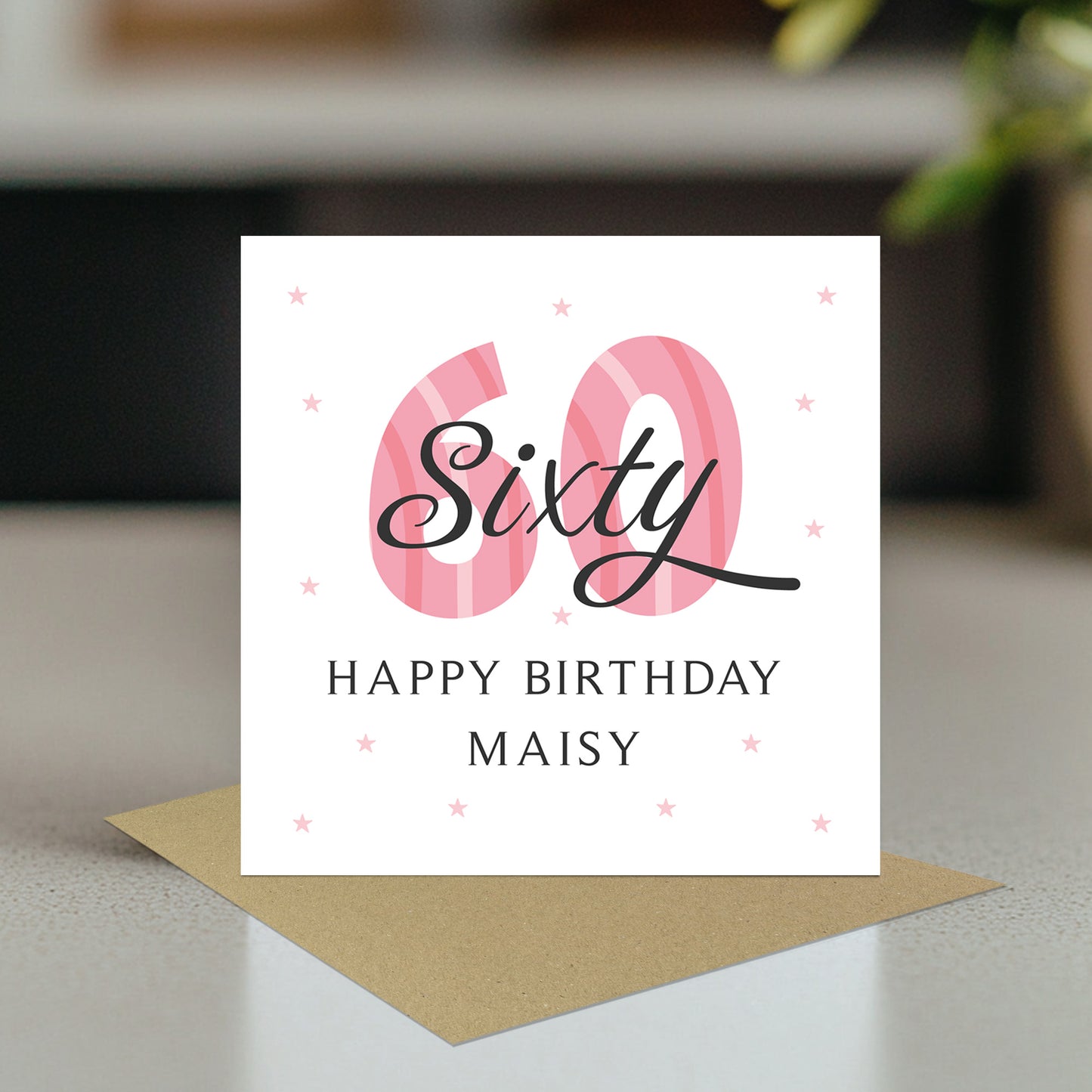 Personalised 60th Birthday Cards For Women Mum Auntie Nan