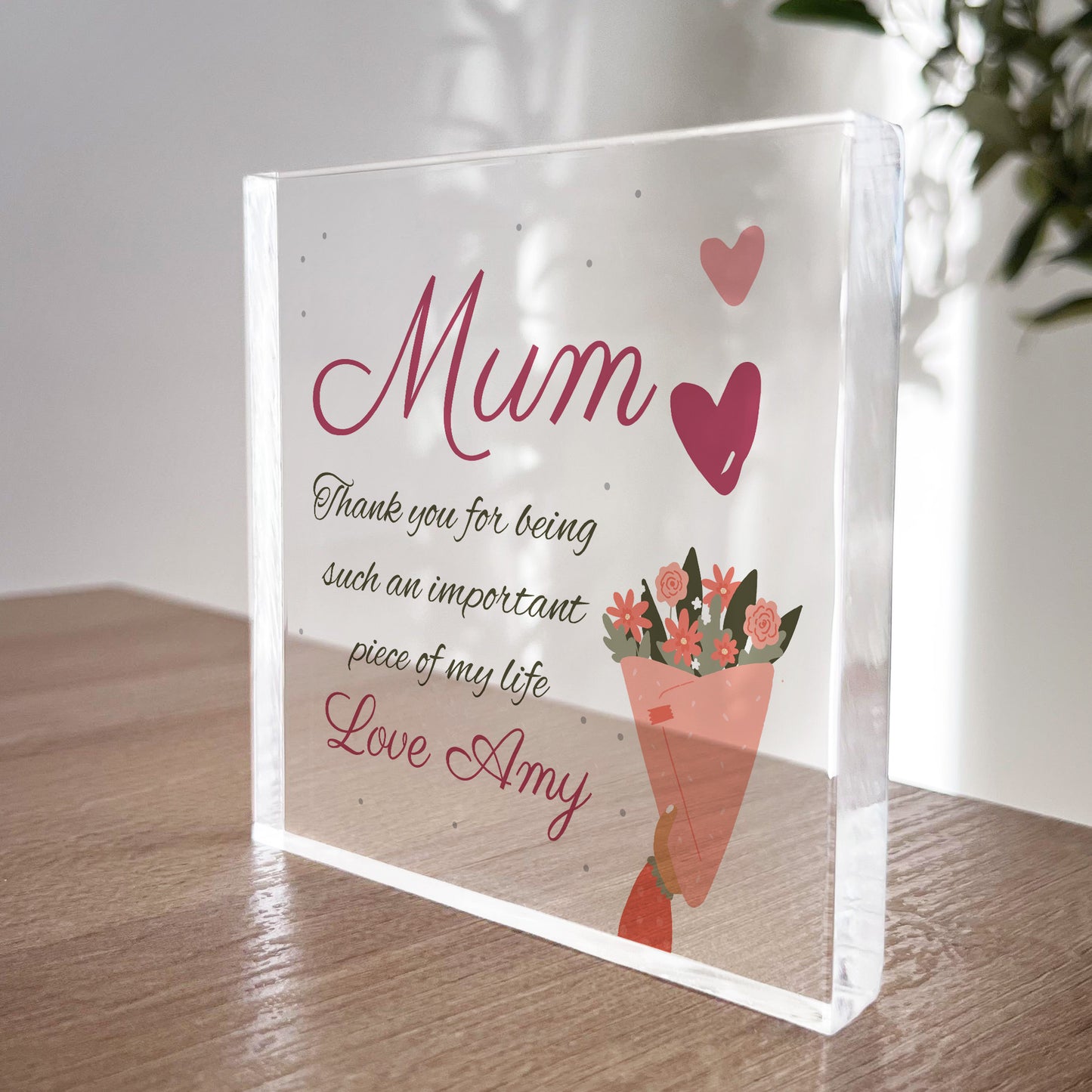 Thank You Gift For Mum on Mothers Day Birthday Personalised