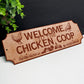 Chicken Coop Welcome Plaque For Farm Garden Yard Chicken Signs