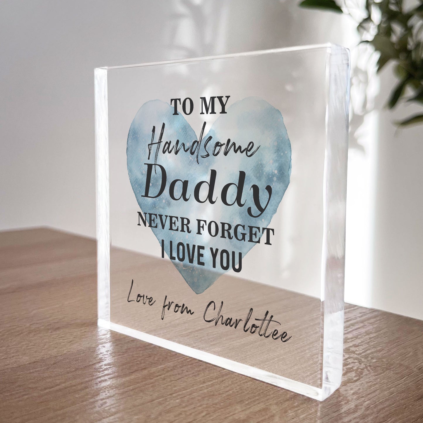 Daddy Gift For Fathers Day Birthday NEVER FORGET I LOVE YOU