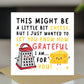Grateful For You Card Thank You Card For Teacher Volunteer