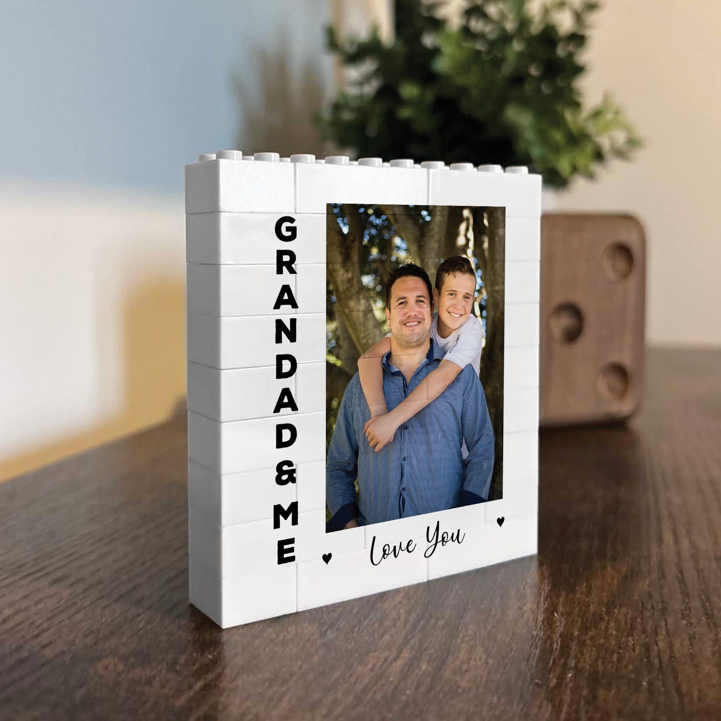 Personalised Gift For Grandad For Birthday Photo Block