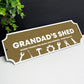 Garden Shed Sign For Grandad Novelty Gift Birthday Fathers Day