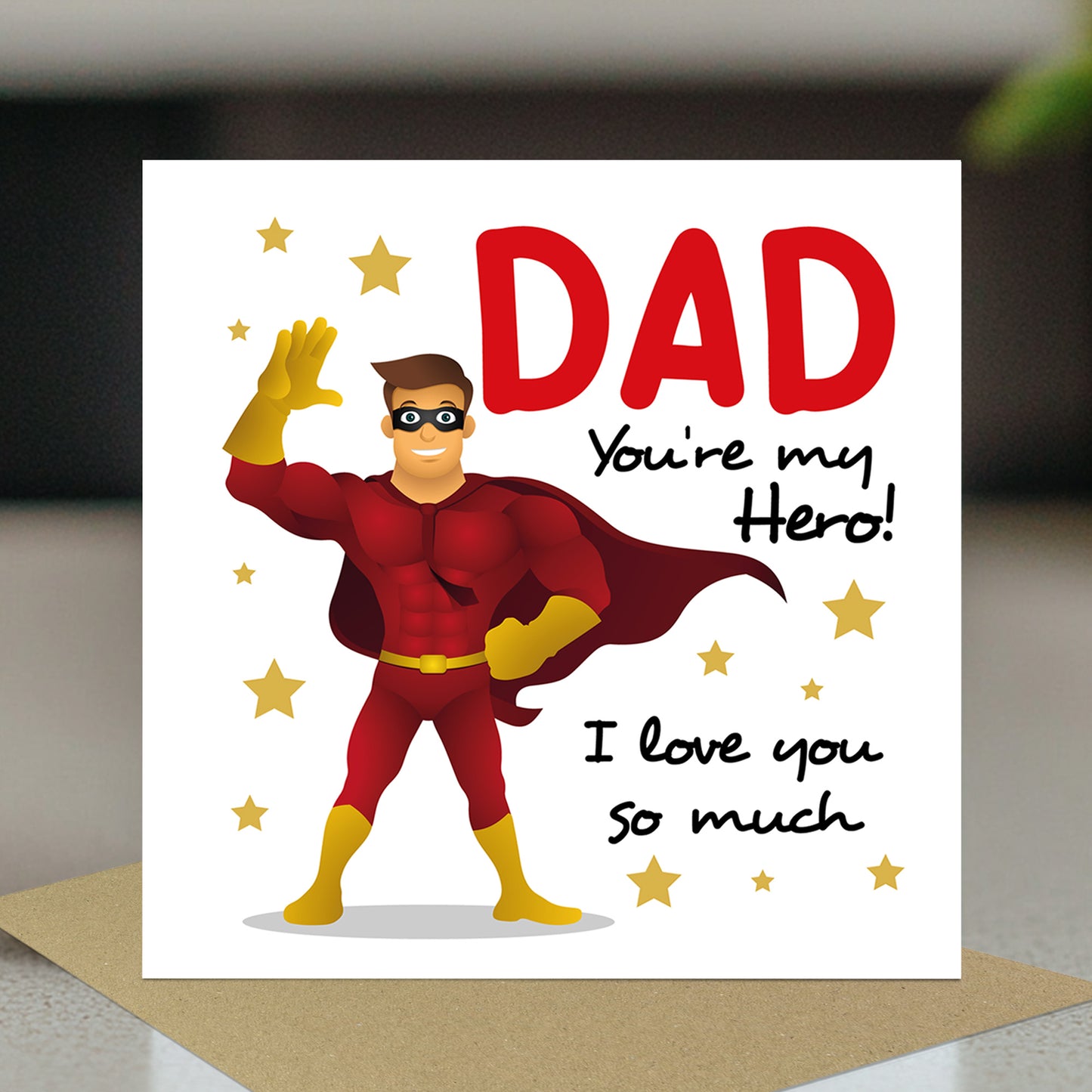 Dad Superhero Card For Father's Day Birthday Novelty Card