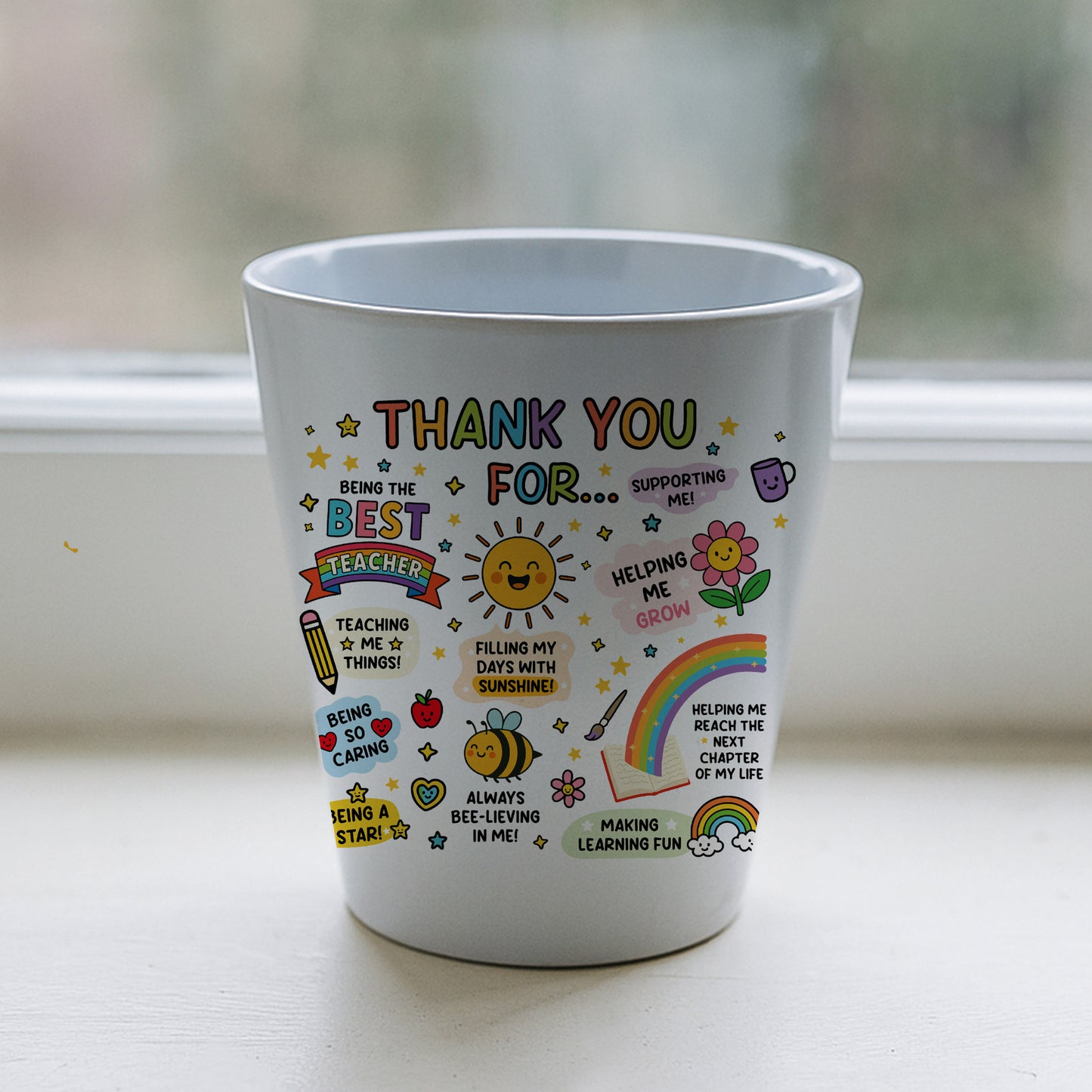 Thank You Gift For BEST TEACHER GIFT Plant Pot 10cm x 9cm Gift