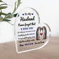 Never Forget That I Love You Gift For Husband Acrylic Plaque