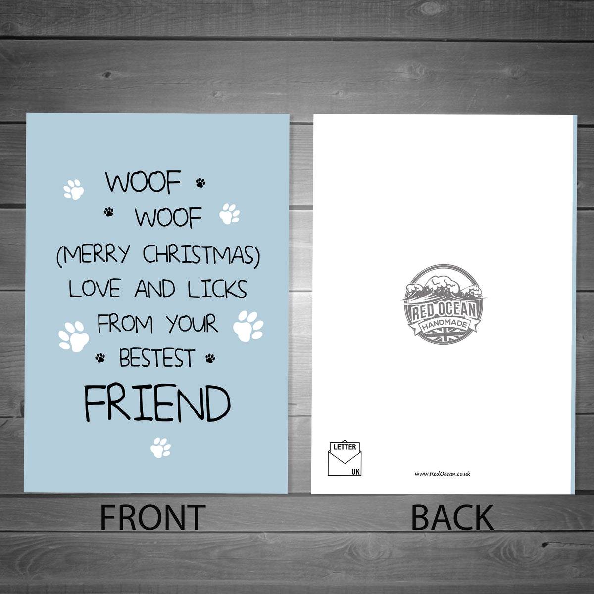 Christmas Card From The Dog Funny Dog Christmas Cards Joke