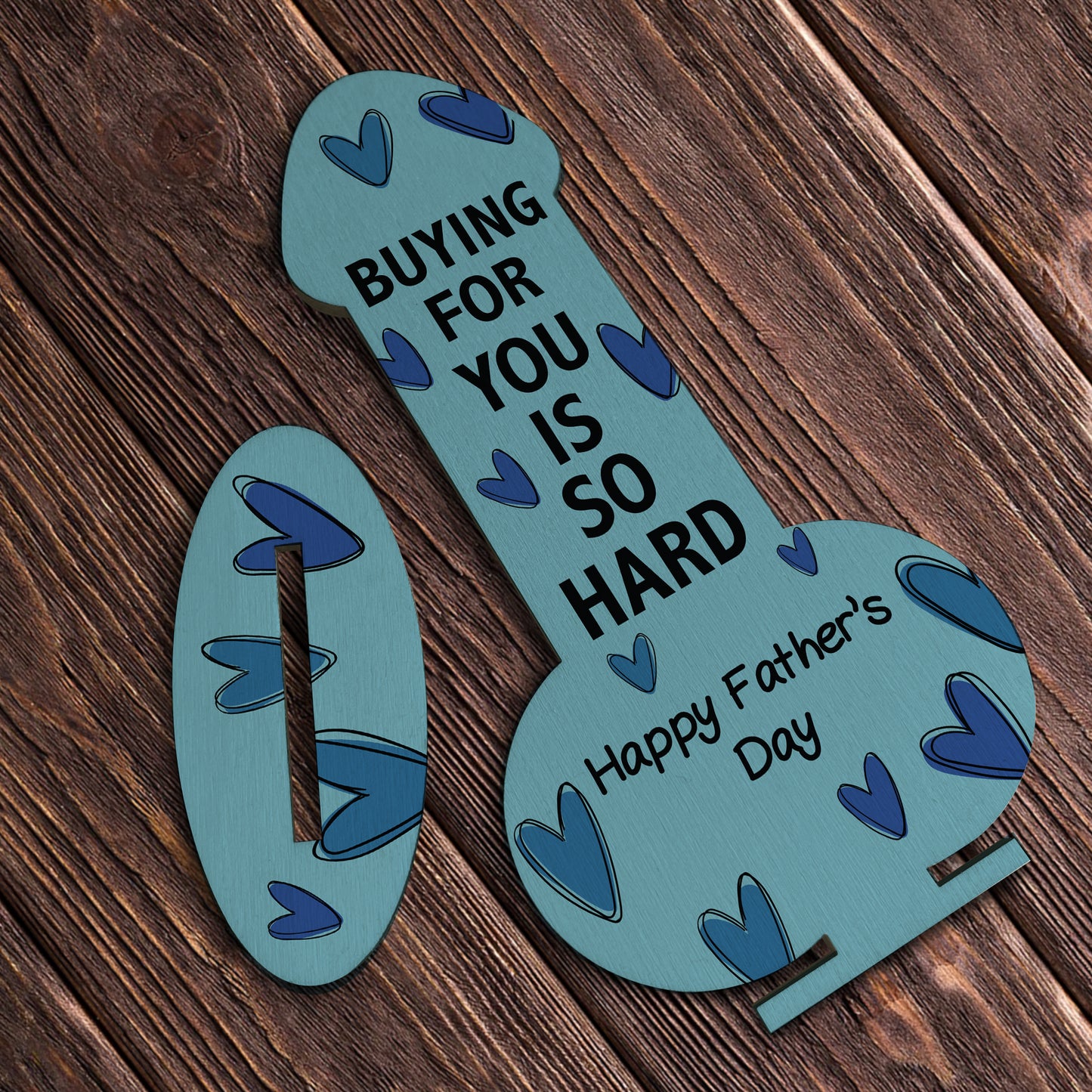Funny Fathers Day Wooden Plaque Novelty Gift For Dad Joke Rude