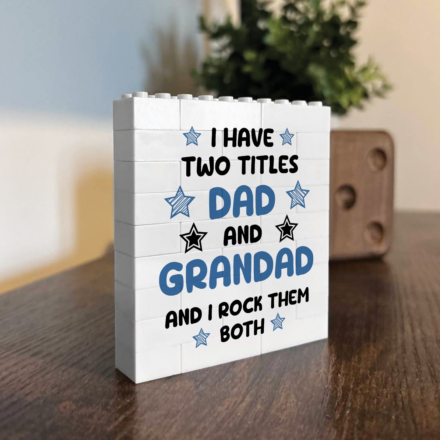 Funny Dad Grandad Gift For Fathers Day Birthday Building Block