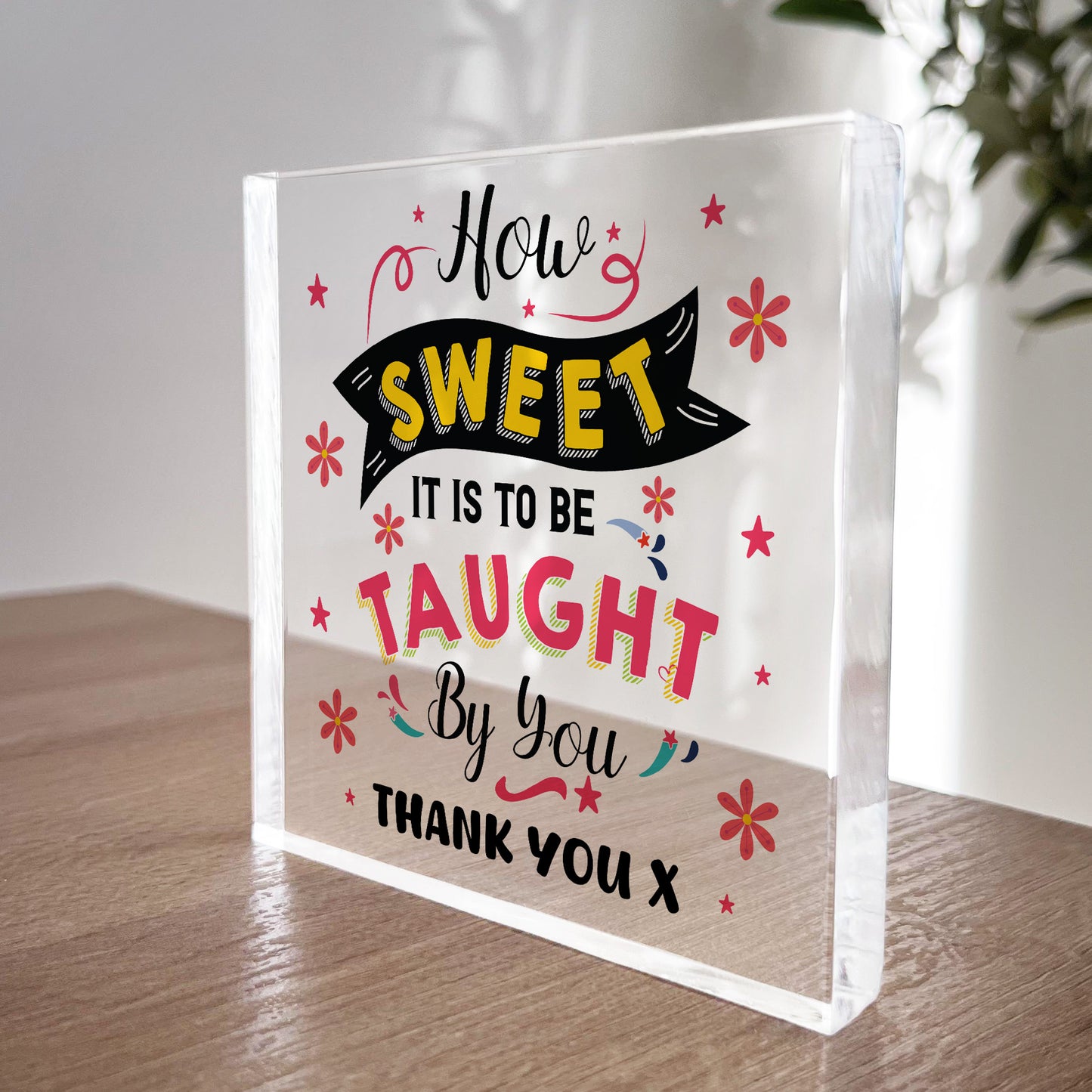 Thank You Gifts For Teacher Appreciation Acrylic Block Gifts