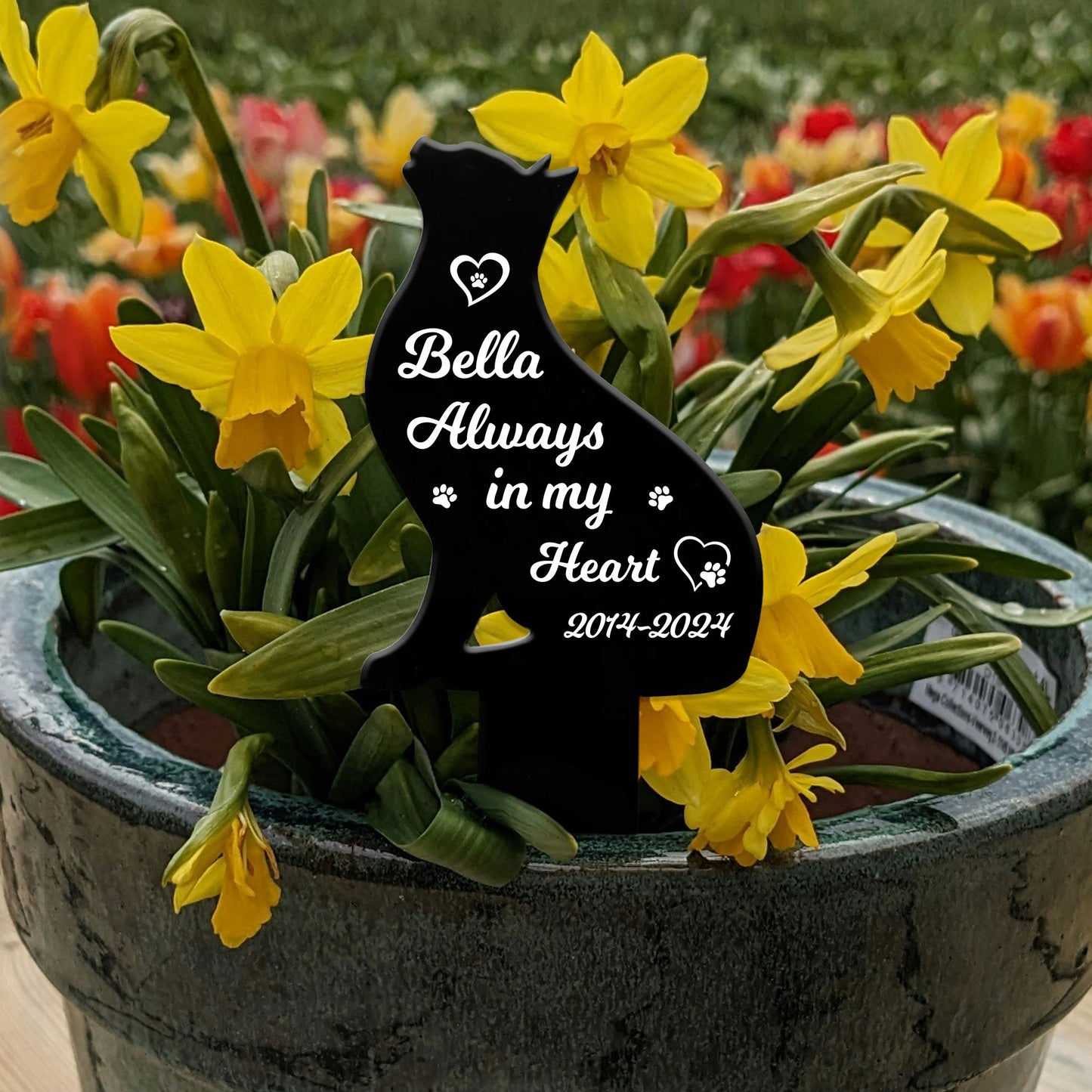 Personalised Pet Cat Memorial Plaque Cat Loss Gift Cat Memorial