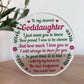 Goddaughter Gifts From Godparents Goddaughter Acrylic Plaque
