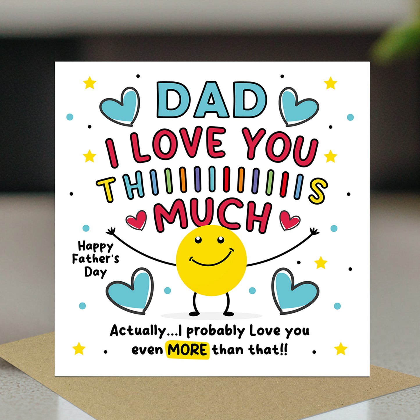 Fathers Day Card For Dad Happy Father's Day Card For Dad