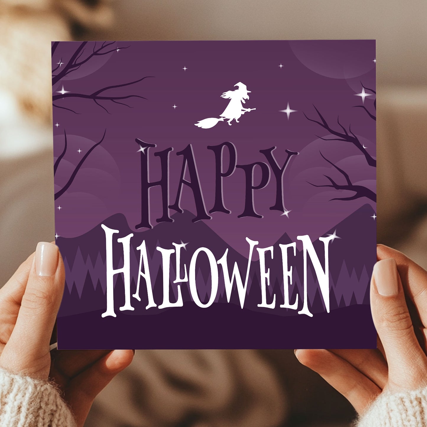 Halloween Cards Pack of 6 Greetings Card With Envelopes For Kids