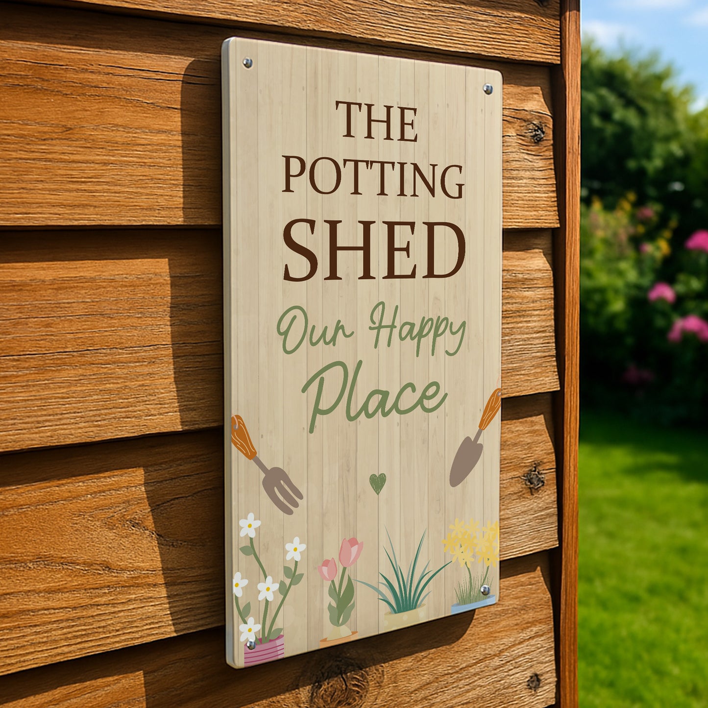The Potting Shed Sign For Garden Summerhouse Greenhouse 22x12cm