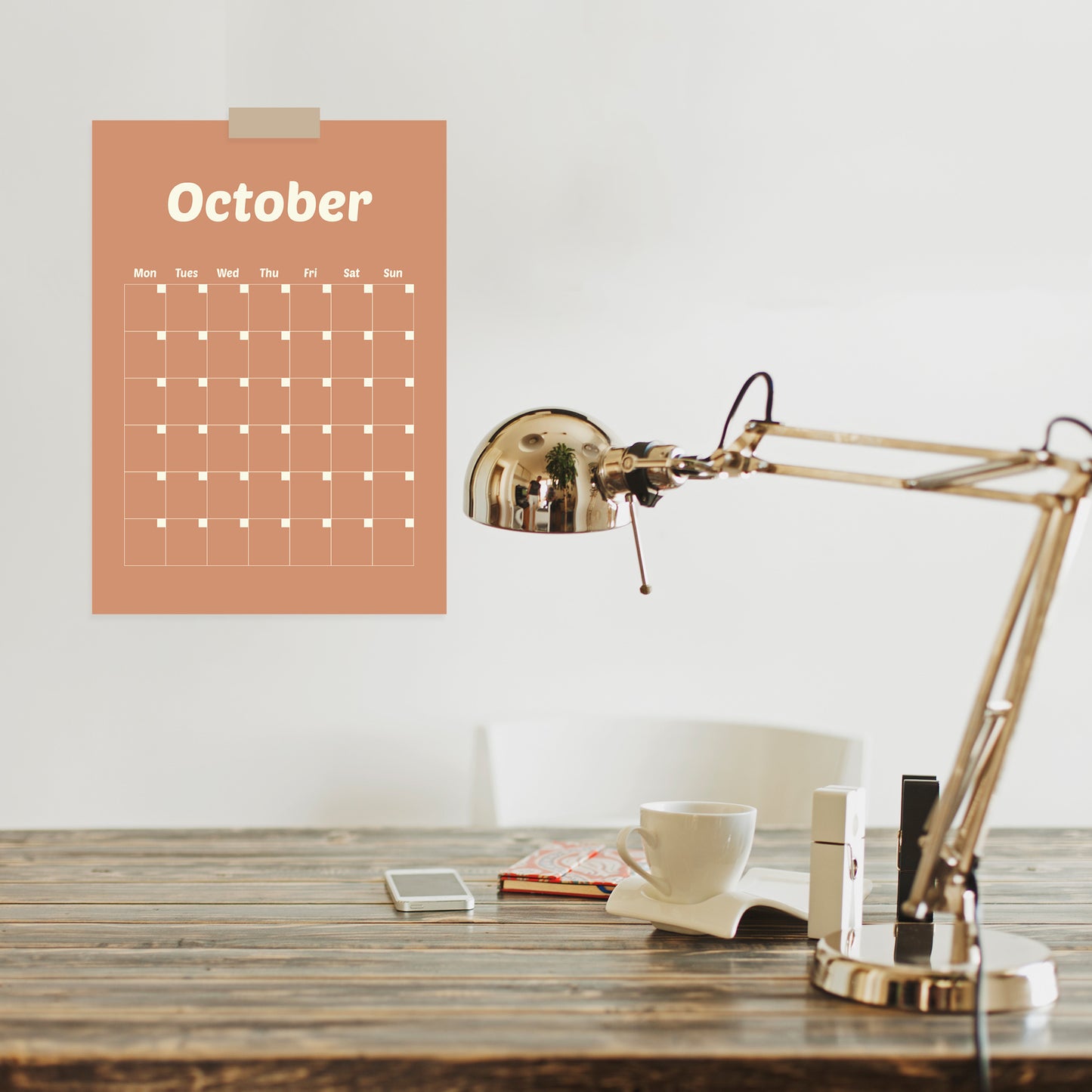 Full Year Montly Wall Planner A3 Calendar Wall Planner Undated