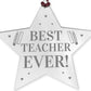 BEST TEACHER EVER Gift Acrylic Hanging Star Teacher Gifts