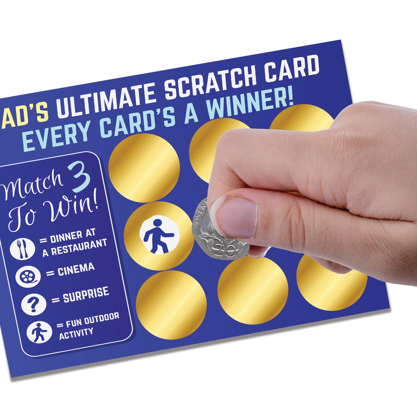 Dad Gift Novelty Scratch Card Gift For Birthday Fathers Day