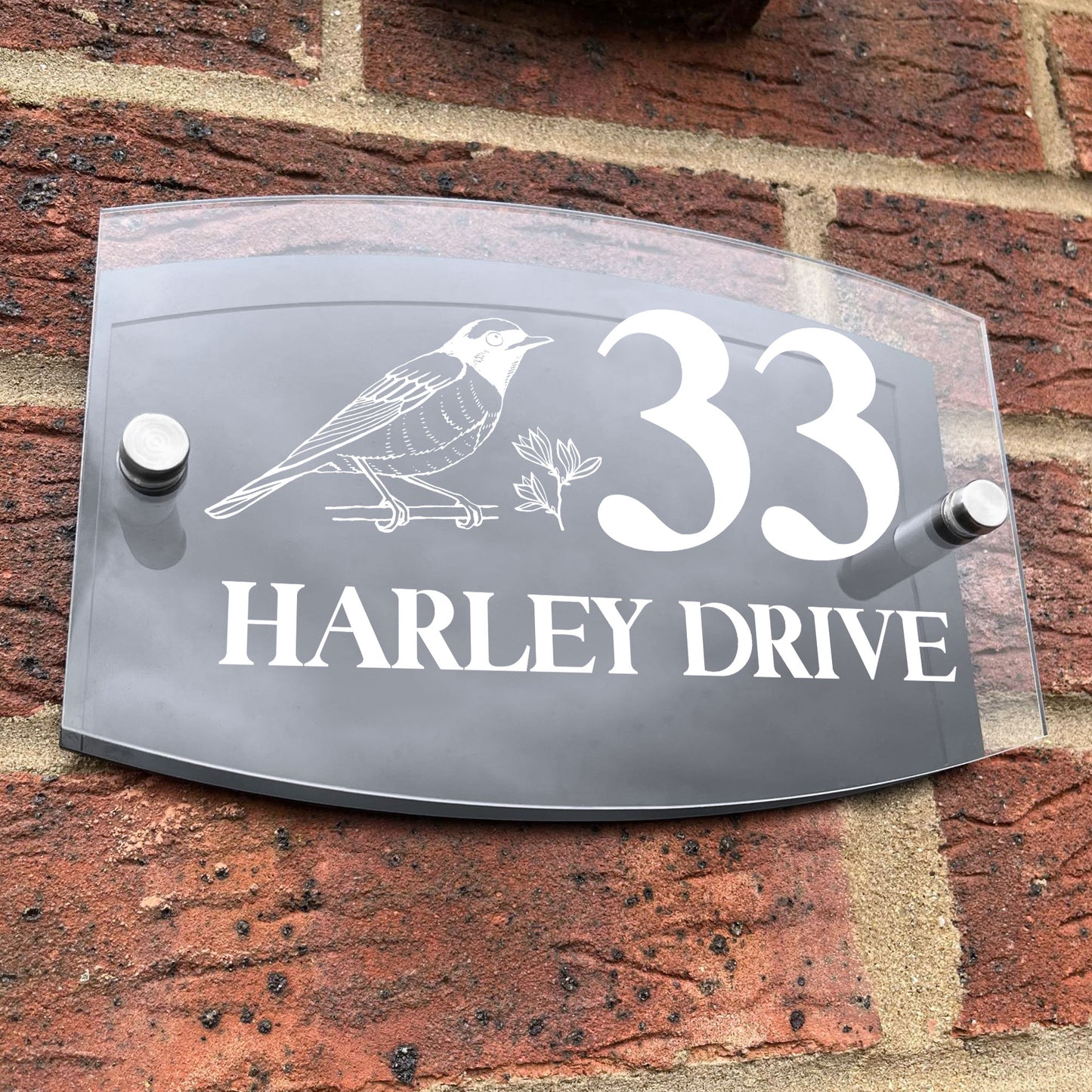 Contemporary House Sign Plaque Door Number Home Address