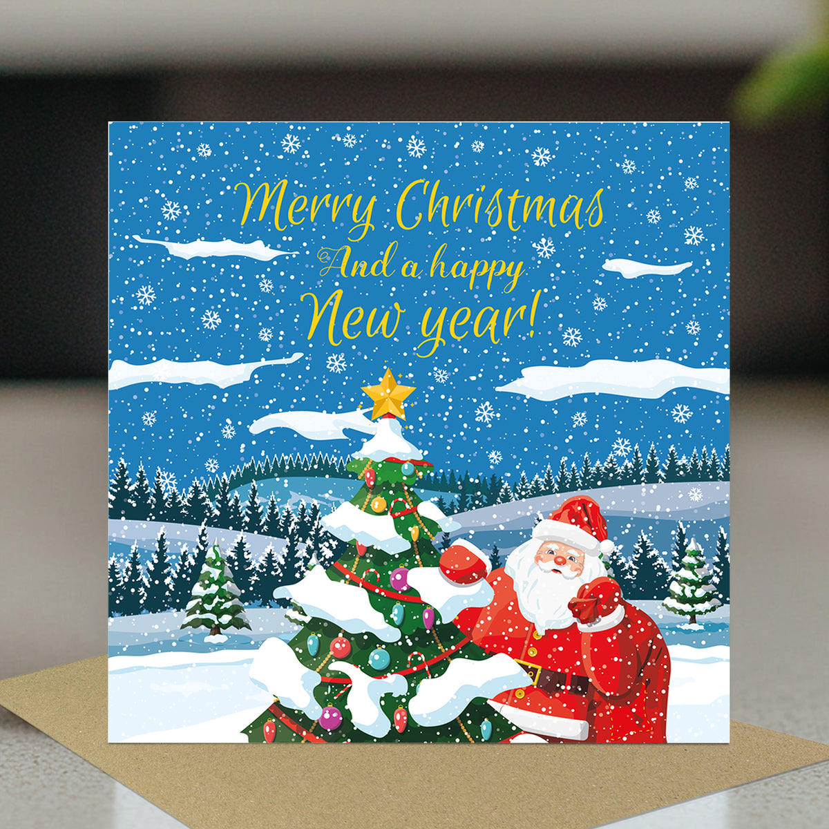 Christmas Card For Friends and Family Santa Xmas Cards For Kids