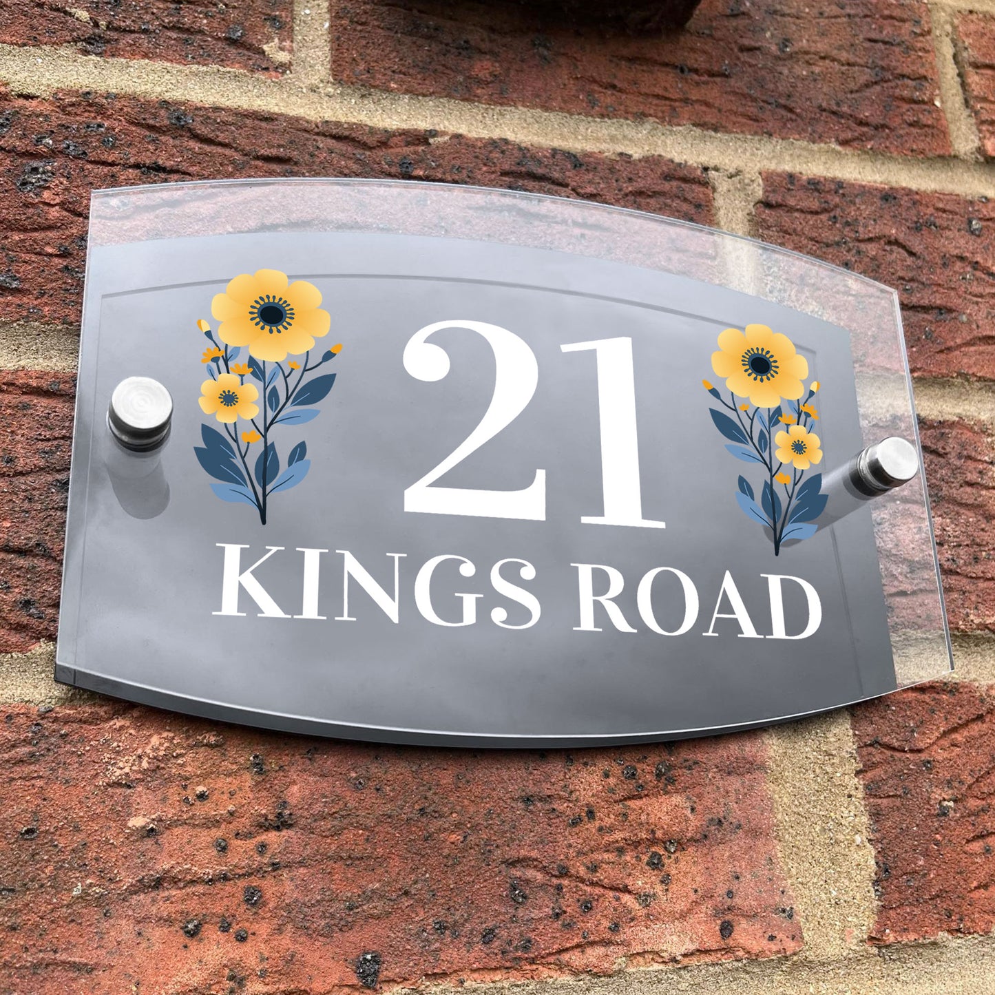 Contemporary House Sign Plaque Door Number Address Road Number