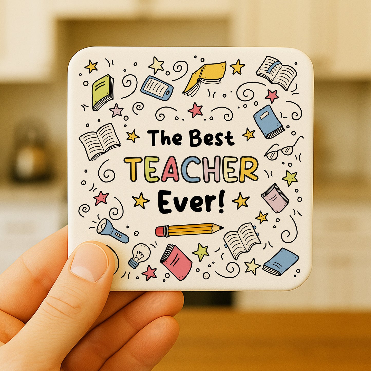 Teacher Gifts For Women Men Best TEACHER Gift Teacher Coaster