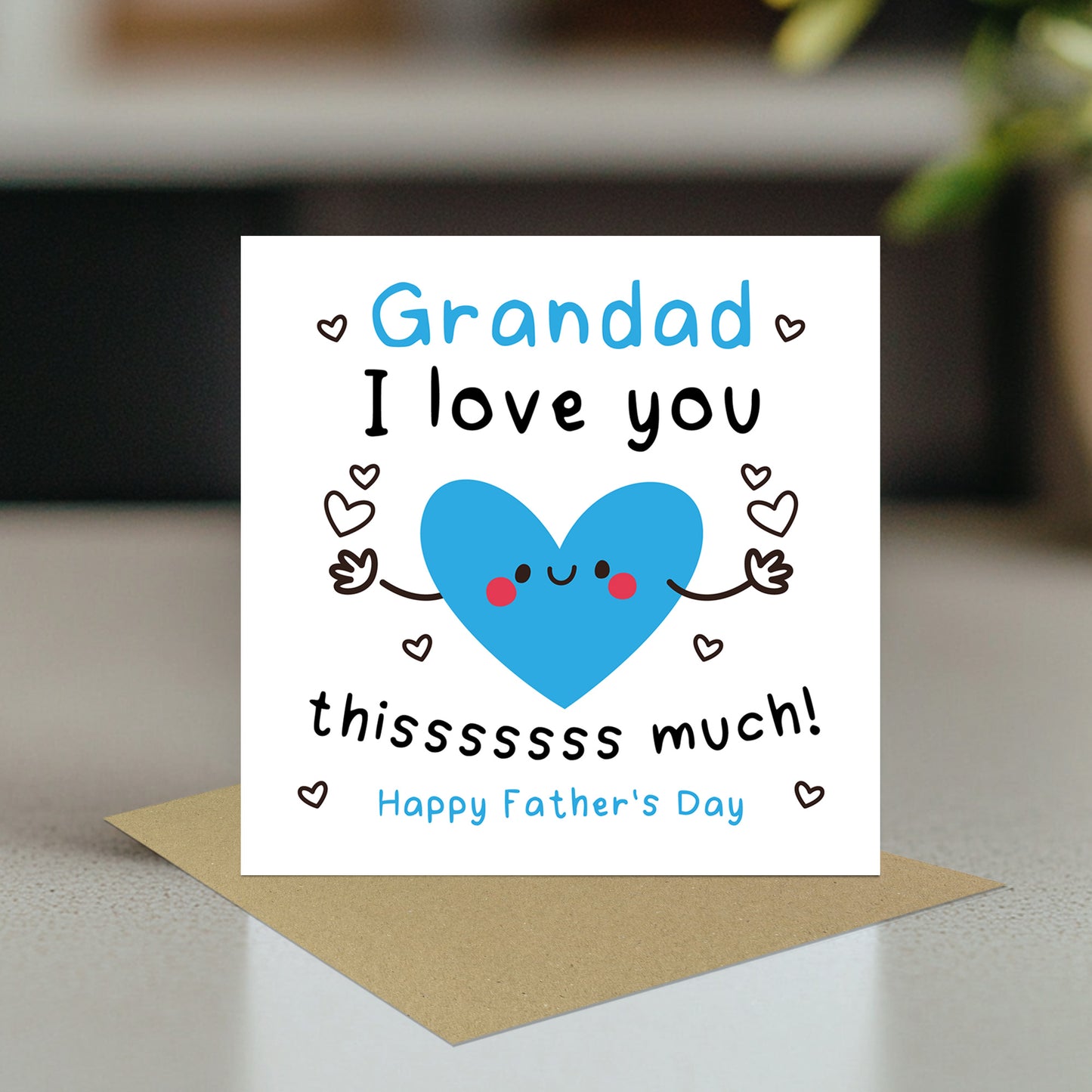 Fathers Day Card For Grandad With Envelope Cards For Grandad