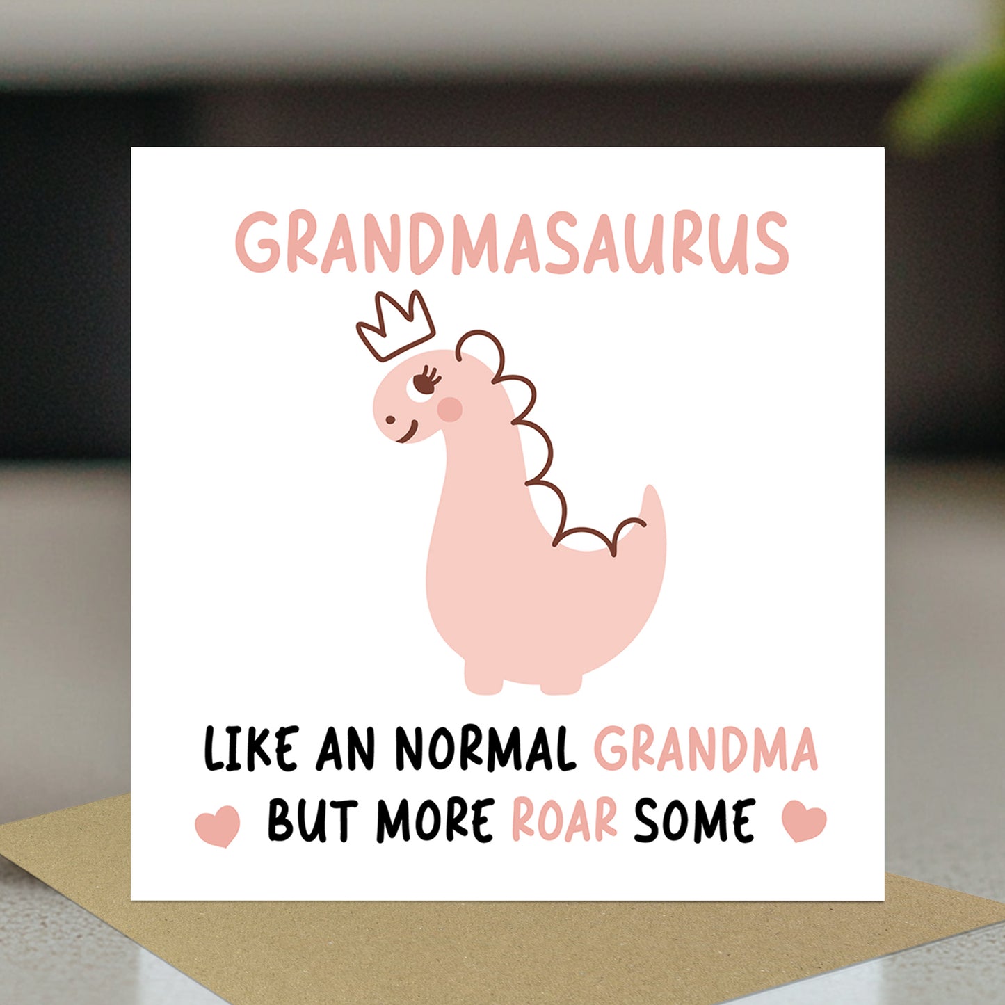 Grandma Birthday Card for Her Grandmasaurus Grandma Card