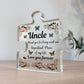 Uncle Birthday Gifts Presents Standing Plaque Keepsake Christmas
