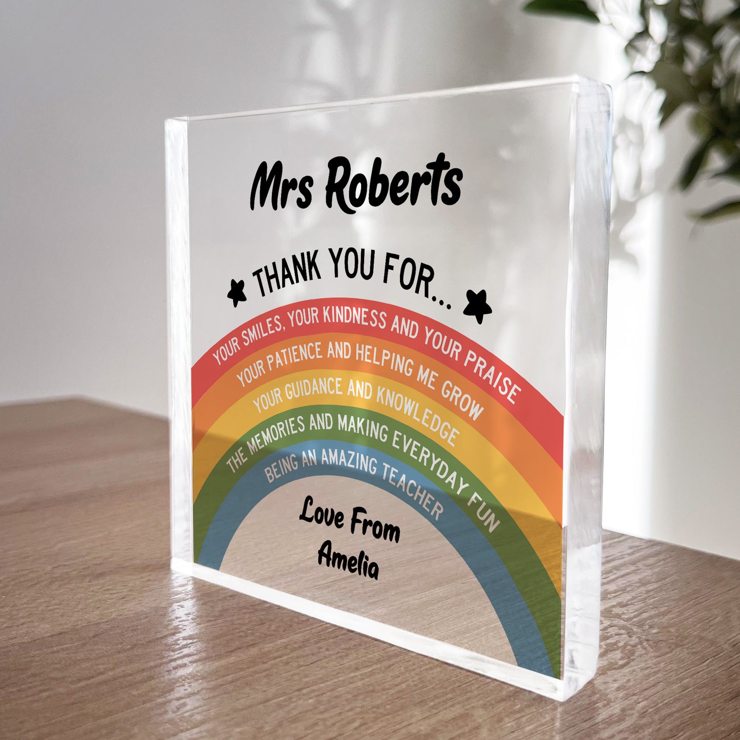 Personalised Gift For Teacher AMAZING TEACHER Plaque Thank You