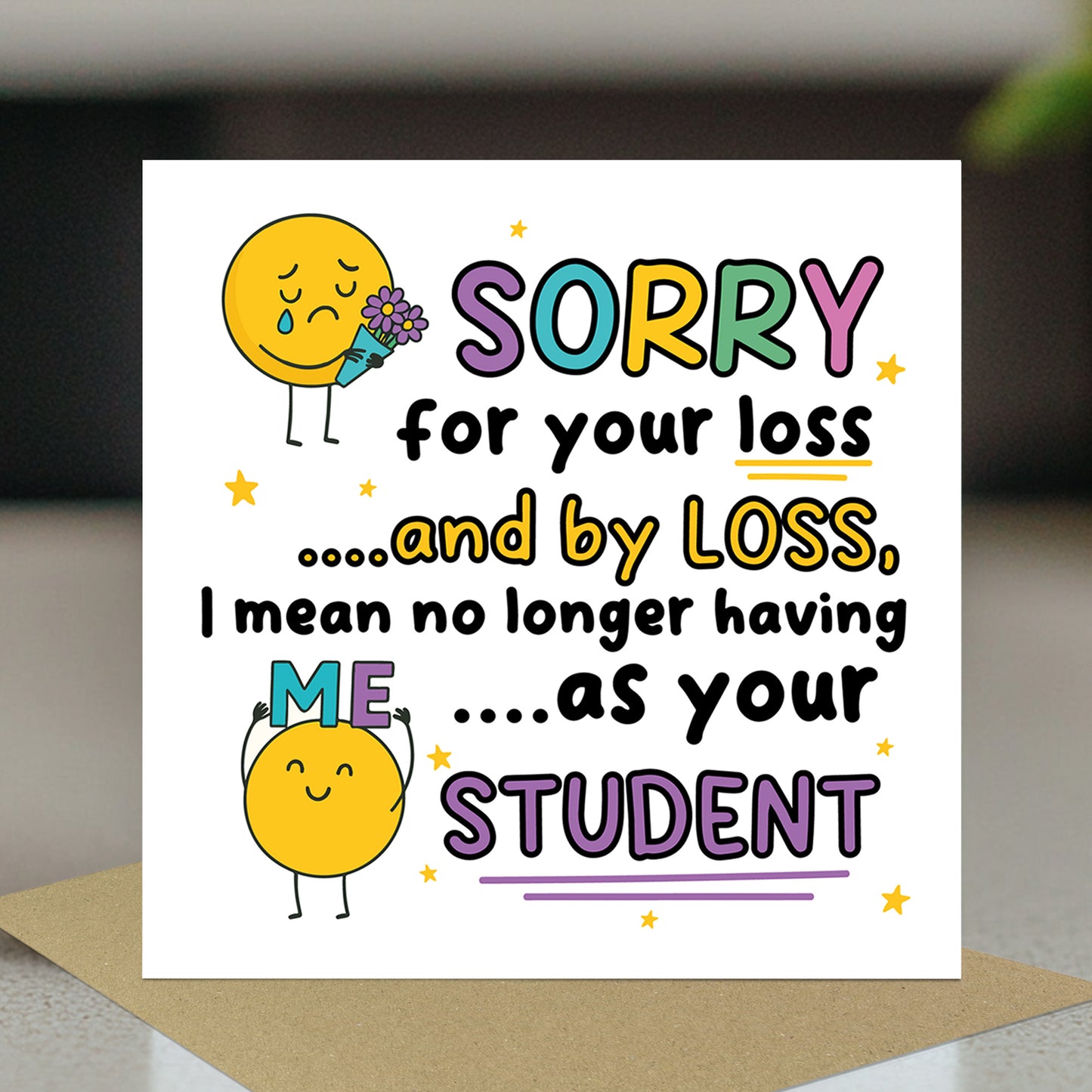 Funny Leaving School Nursery College Card For Teacher Goodbye