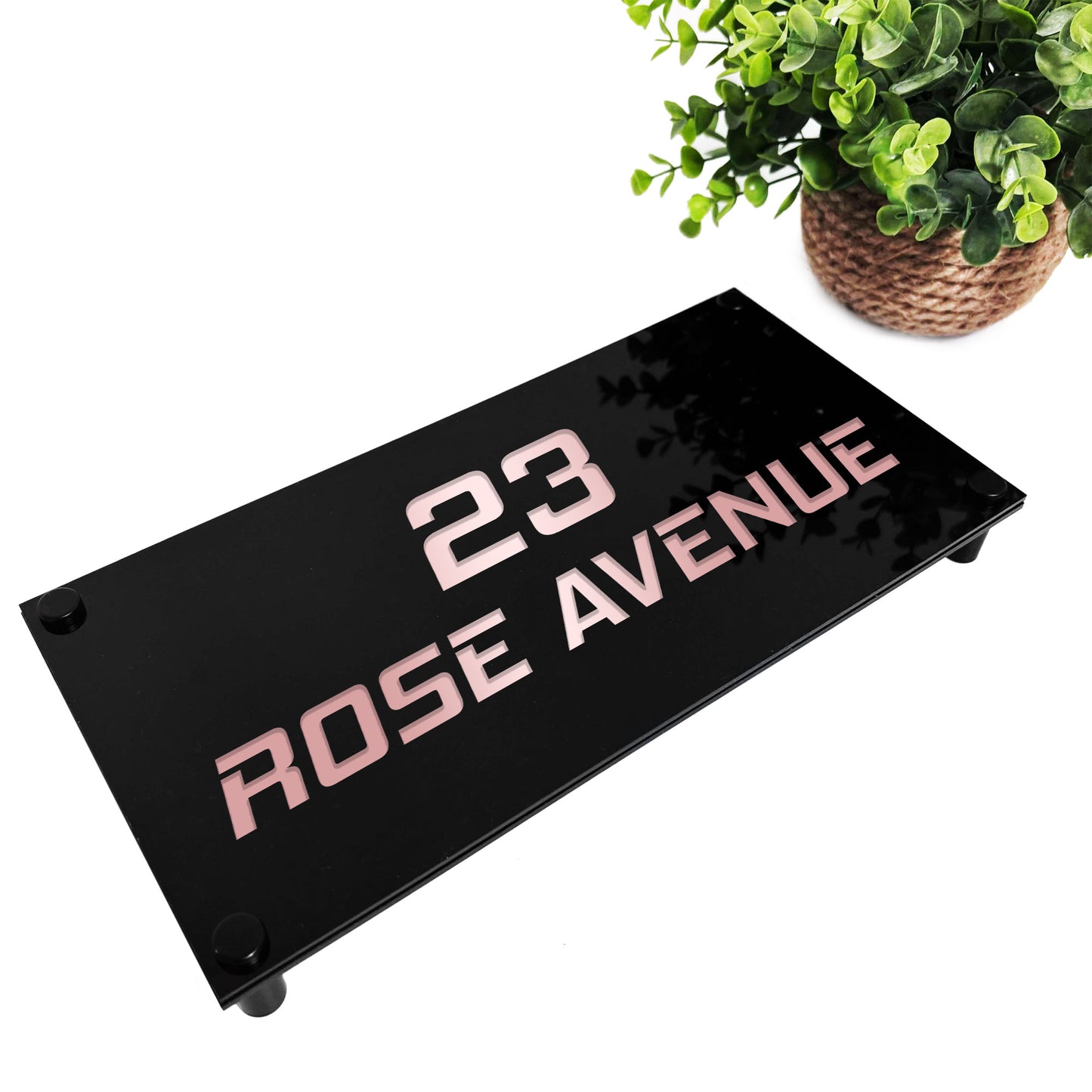 Personalised House Sign Door Number Laser Engraved Address Sign