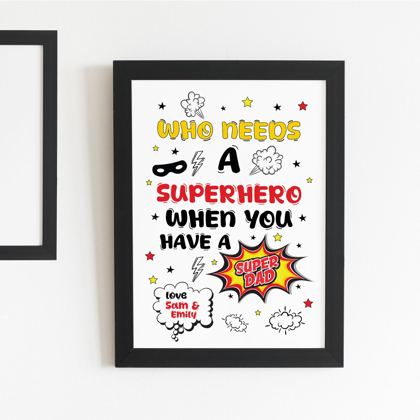 PERSONALISED Daddy Dad Superhero Fathers Day Gifts From Daughter