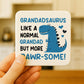 Grandad Coaster Novelty Grandadsaurus Funny Gift For Birthday