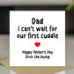 Fathers Day Card From Bump Novelty Card From Baby Boy Girl Baby