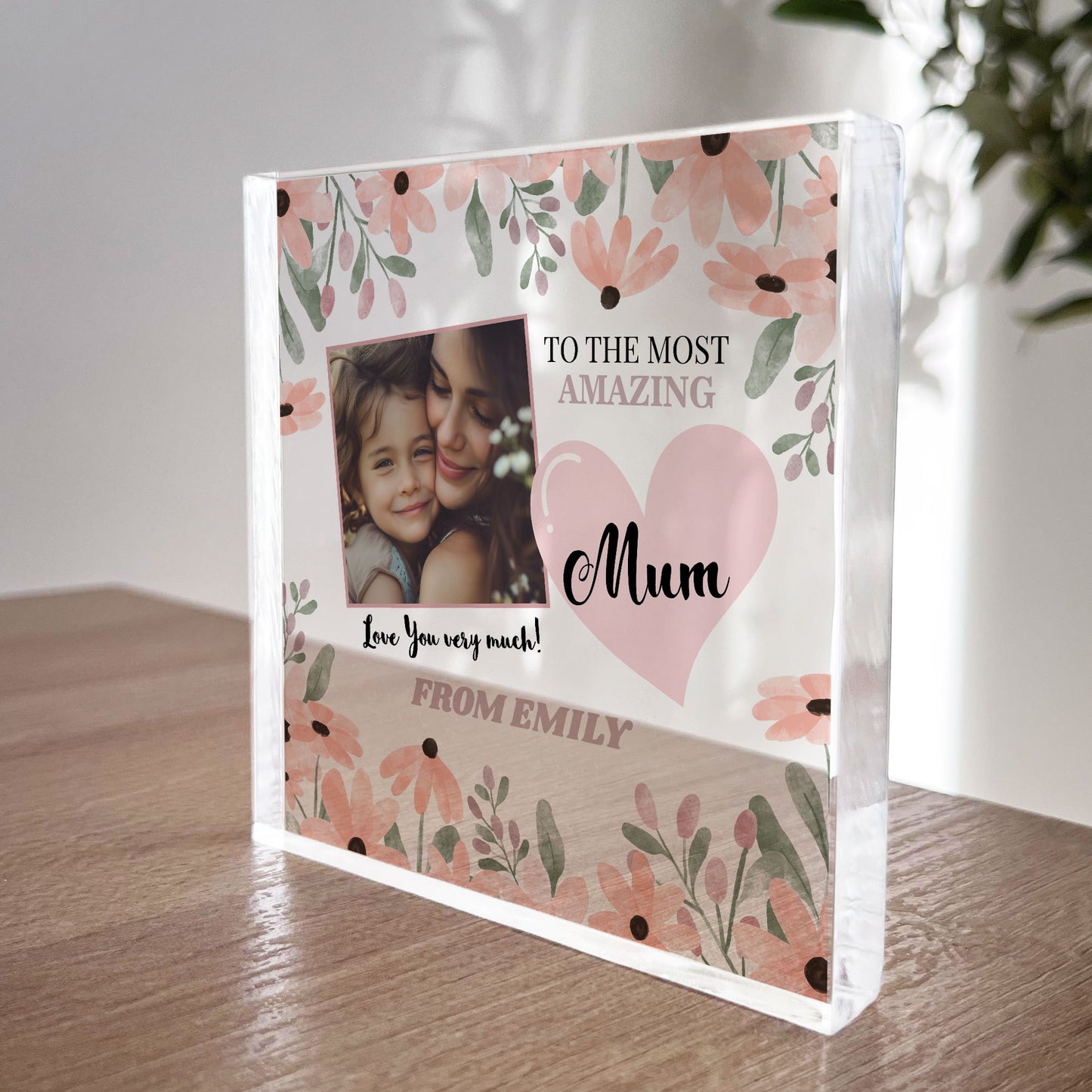 Mum Acrylic Plaque Gifts for Mum Personalised Plaque Mum Gifts