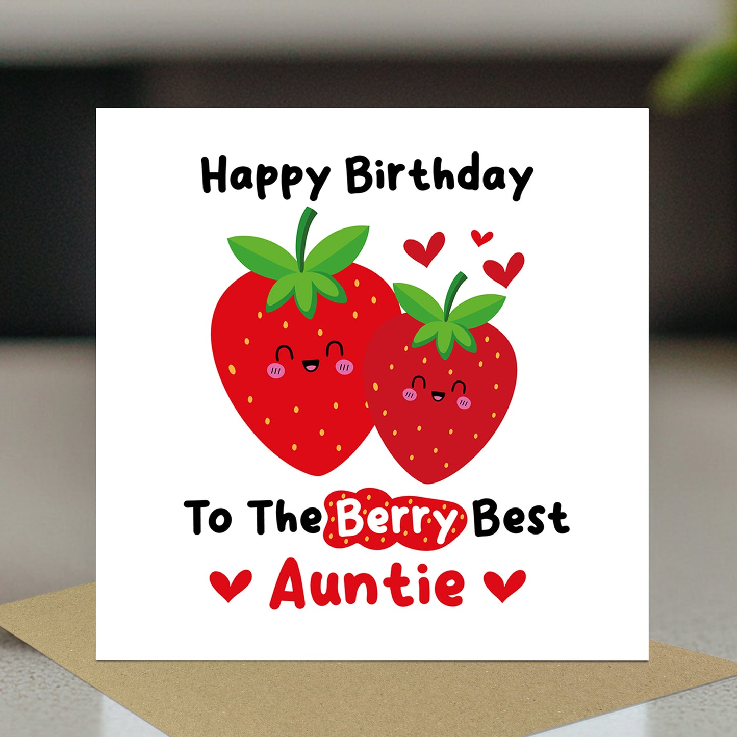 Birthday Card For Auntie Happy Birthday To The Berry Best Auntie