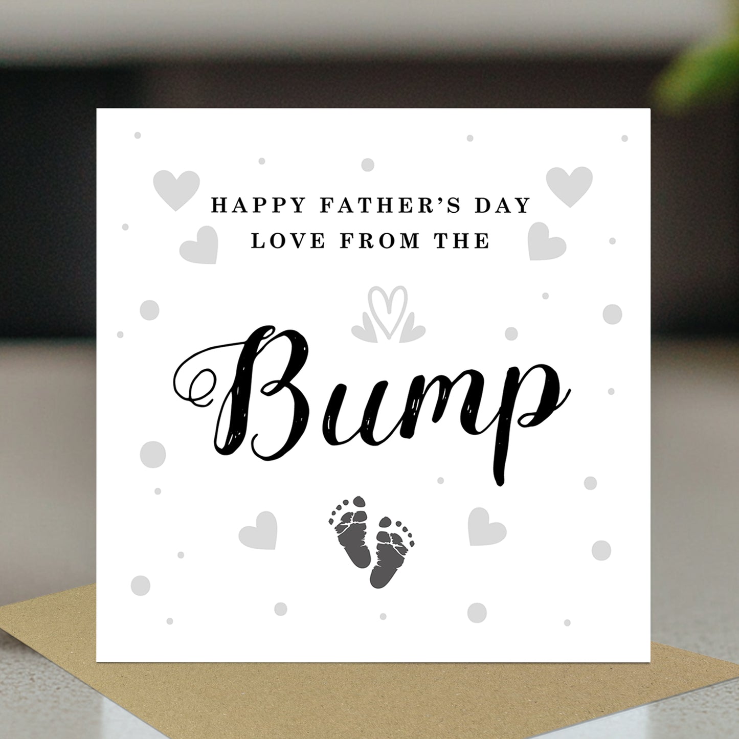Happy Fathers Day Card From The Bump With Envelope Daddy To Be