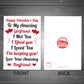 Girlfriend Valentines Day Card From Boyfriend Greetings Card
