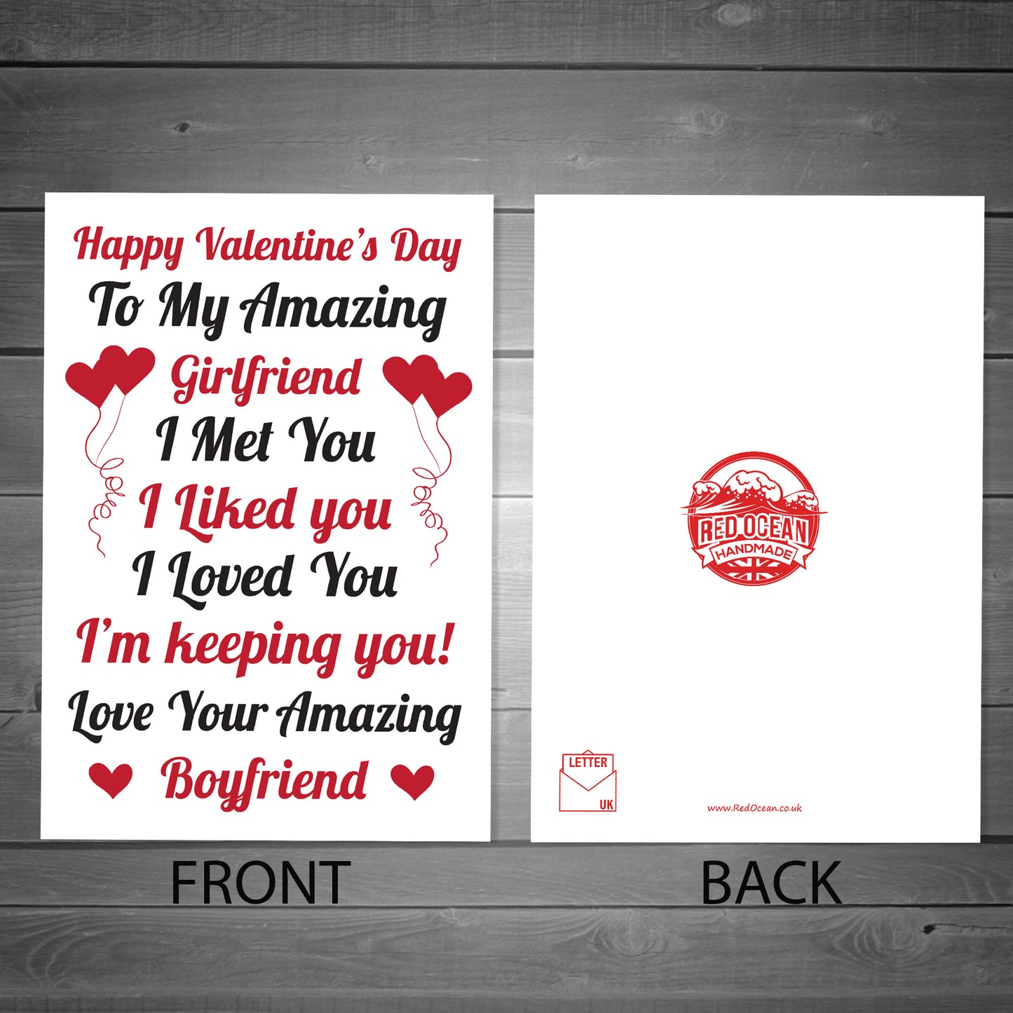 Girlfriend Valentines Day Card From Boyfriend Greetings Card