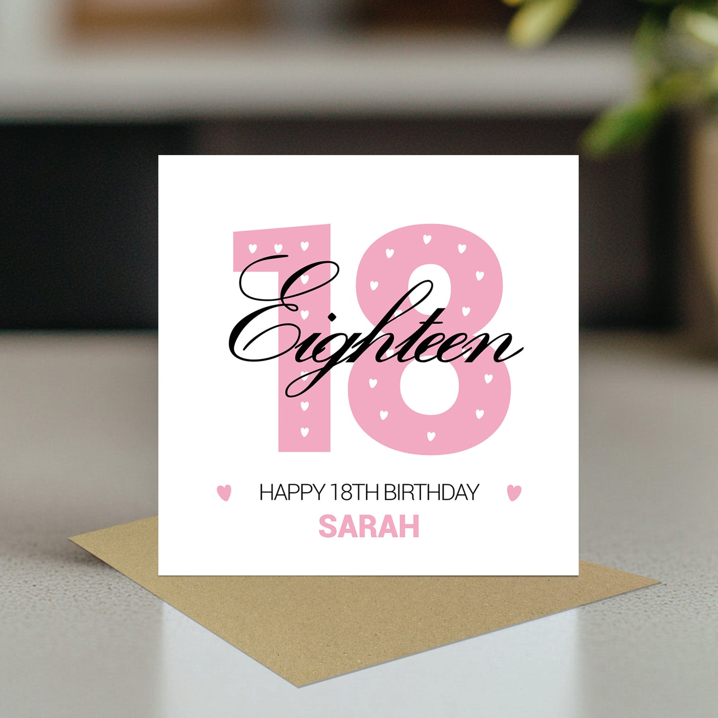 PERSONALISED 18th Birthday Card For Daughter Granddaughter Niece